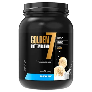 Много­компонентный протеин Голден 7 Протеин Бленд (Golden 7 Protein Blend), вкус Ваниль, 907 г, Maxler
