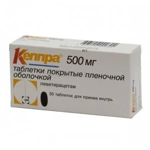 Кеппра 500 мг 30 шт таблетки покрытые пленочной оболочкой (Д)