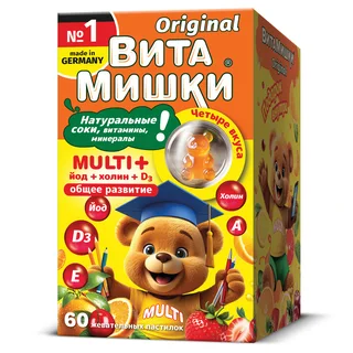ВитаМишки Мульти плюс пастилки жевательные 60 шт