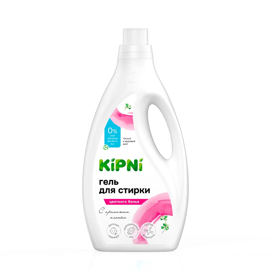 Гель для стирки Цветного белья KiPNi 1,5л.