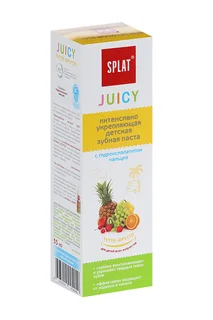 Зубная паста Splat Juicy без фтора натуральная паста для детей 0+