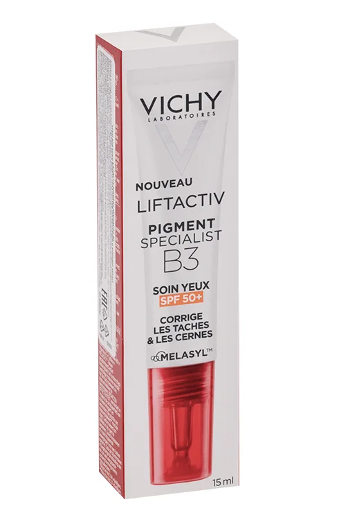Крем Vichy Liftactiv Pigment Specialist B3 против пигмент / морщин SPF50+ для кожи вокруг глаз, 15 мл