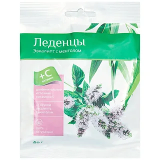 Pl Леденцы Ментол-Эвкалипт 60 гр