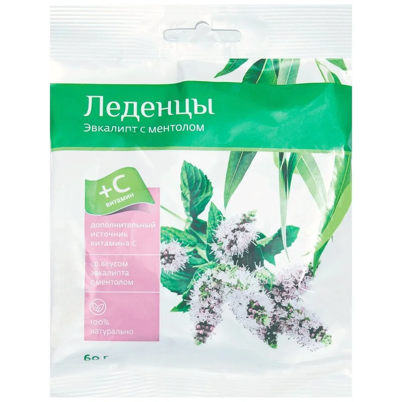 Pl Леденцы Ментол-Эвкалипт 60 гр