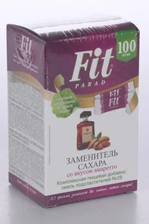 Заменитель сахара ФитПарад вкус Амаретто №28 0,5 гр 100 шт стик