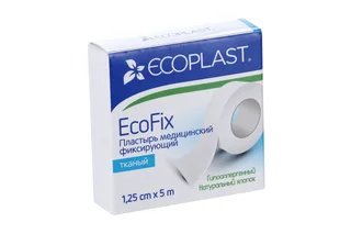 Пластырь Экопласт Ecofix ме для фикс / ткан 1,25×500 см