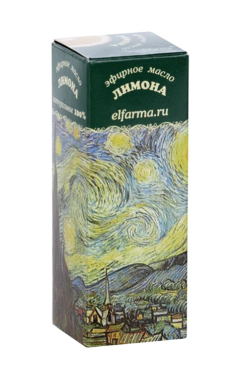 Эфирное масло лимона Эльфарма 100% натуральное 10 мл