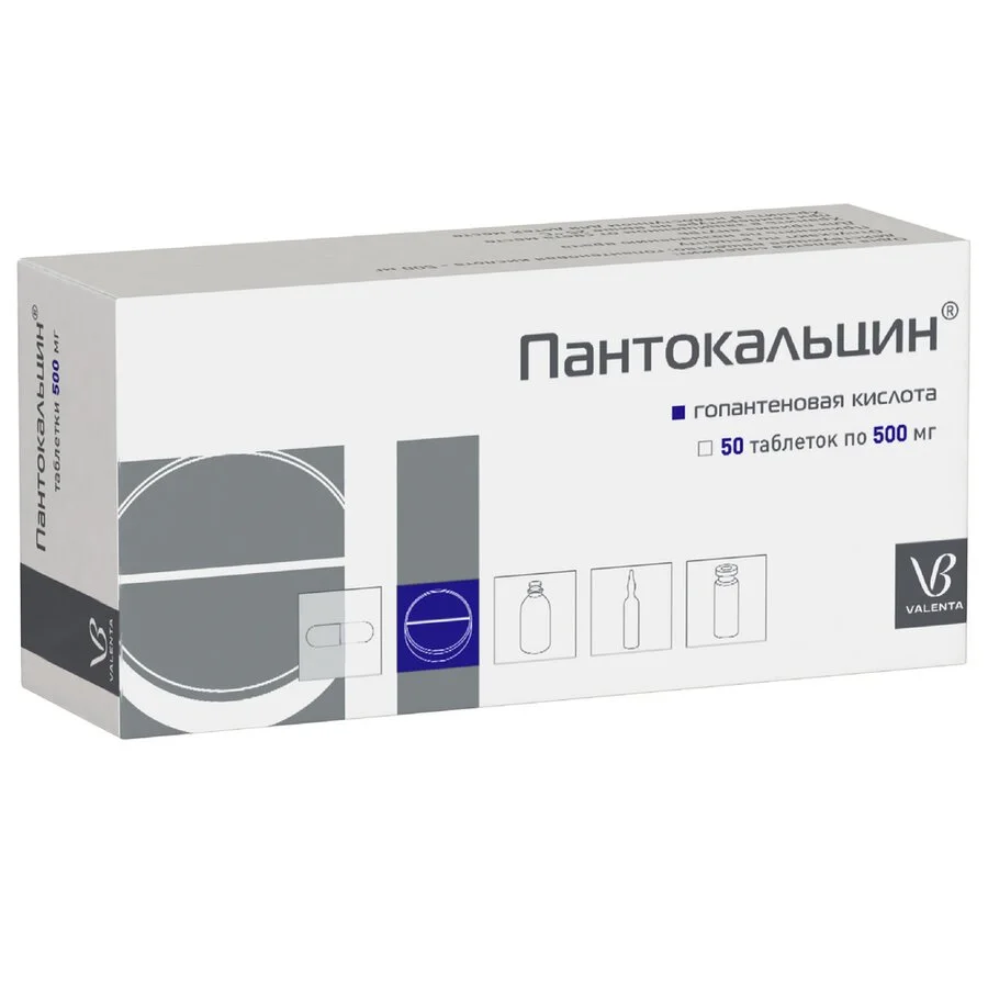 Пантокальцин таблетки 500 мг 50 шт