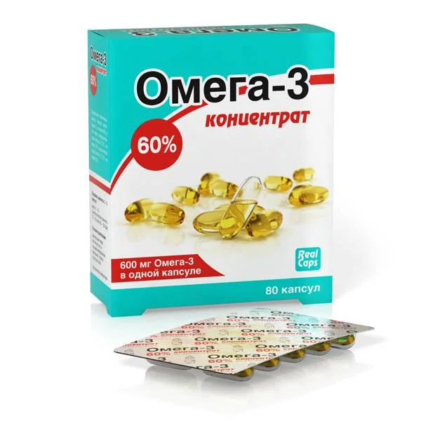 Омега-3 Концентрат 60% капсулы 1000 мг 80 шт