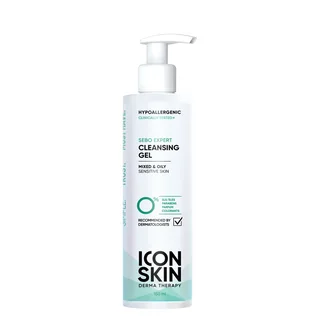 Sebo Expert Гель для умывания для комбинированной и жирной кожи, 150 мл, Icon Skin