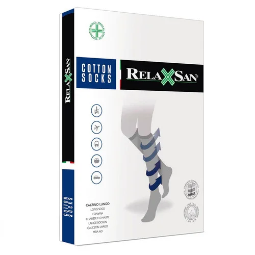 Гольфы Relaxsan Cotton Socks 1 кл комп 18-22 мм цв черн р 3 (820)