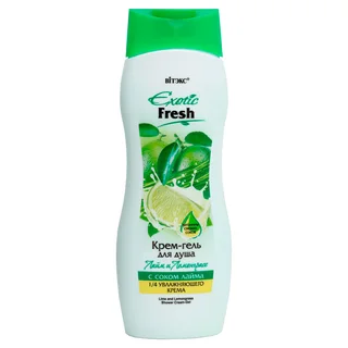 Крем-гель для душа Лайм и Лемонграсс Exotic Fresh 500 мл Витэкс