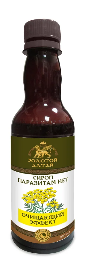 Сироп Золотой Алтай Паразитам нет 200 мл