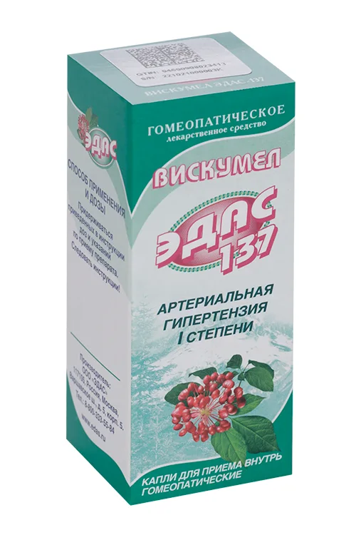 Эдас-137 Вискумел 25 мл капли для приема внутрь гомеопатические