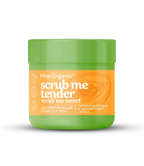 Скраб Miss Organic Scrub Me Tender Scrub Me Sweet разглаживающий для тела, 140 мл