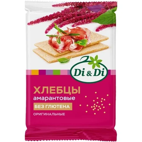 Хлебцы Di&Di амарантовые оригинальные без глютена 100 гр