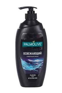Гель Palmolive для душа 3 в 1 для тела / лица / волос MEN освежающий северный океан мужской 750 мл