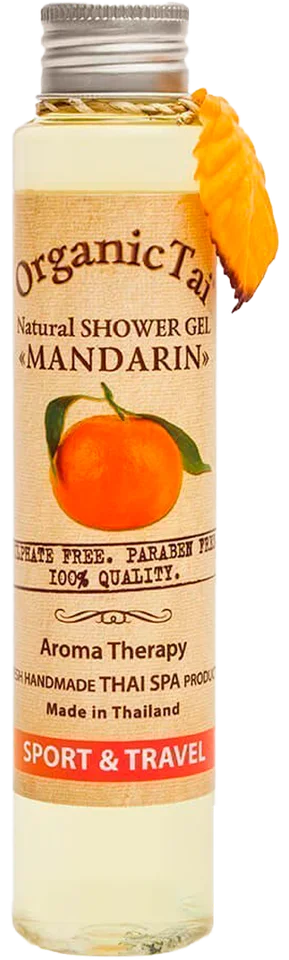 Натуральный гель для душа «Мандарин» 100 мл OrganicTai