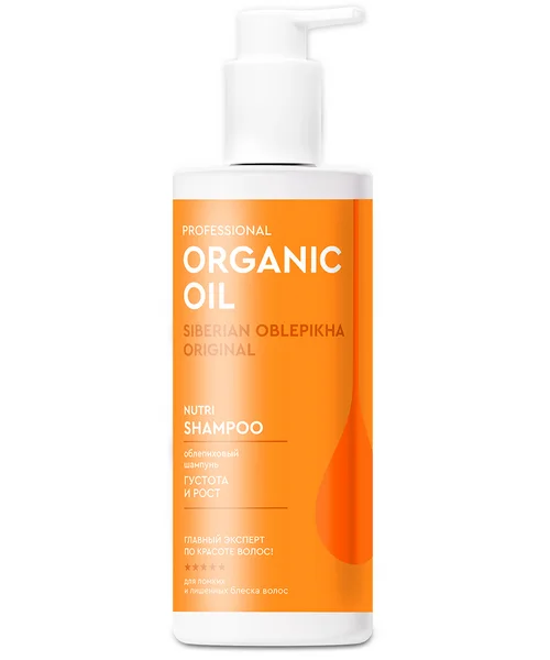 Шампунь Professional Organic Oil облепиховый густота / рост, 240 мл