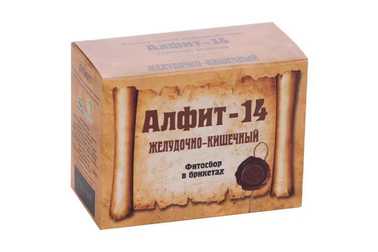 Алфит-14 желудочно-кишечный 2 гр 60 шт