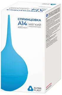 Спринцовка ПВХ т.A 490 мл р.14 коробка