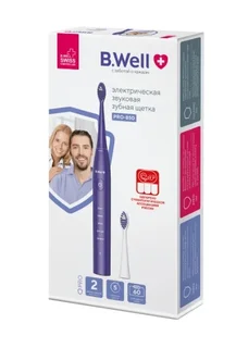 Зубная щетка B.Well электрическая звуковая PRO-850 фиолетовая