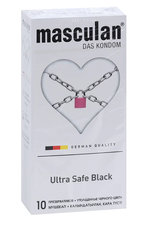 Презервативы Masculan DAS Kondom Ultra Safe Black 10 шт