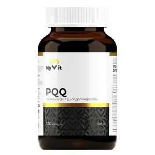 Витамин В14(PQQ) + Коэнзим Q10 + Дигидрокверцетин MyVit, 120 шт, капсулы