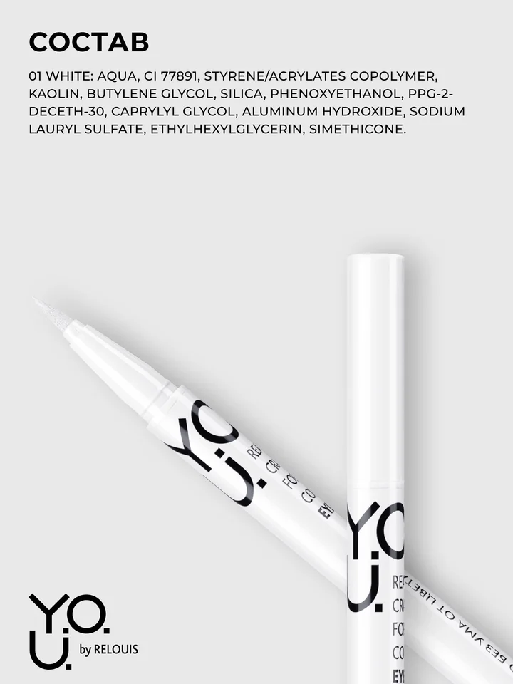 Relouis Y.O.U. Подводка-фломастер для глаз Really Crazy for Color White 6 мл