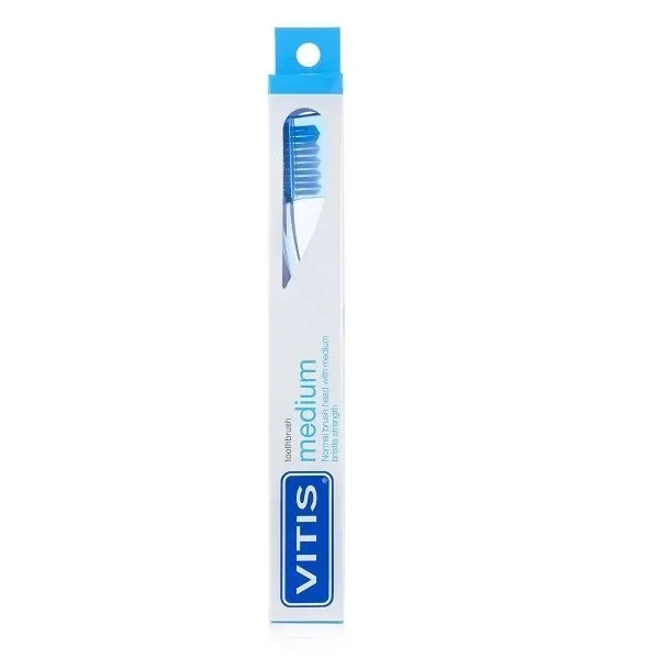 Зубная щетка Medium Vitis средней жесткости.