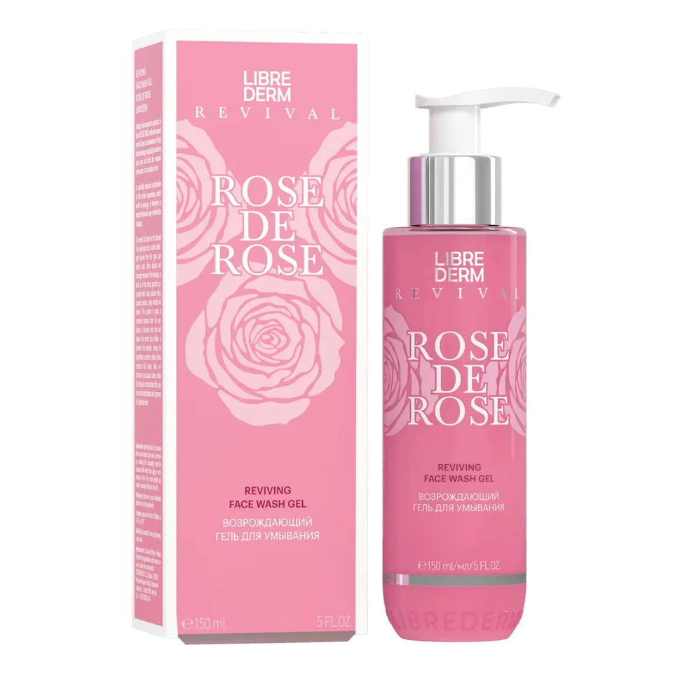 Возрождающий гель для умывания Rose de Rose, 150 мл, Librederm