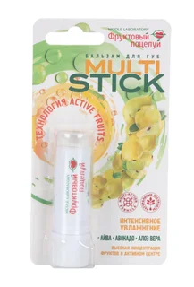 Бальзам Nicole Ladoratory Фруктовый поцелуй MultiStick Интенсивное увлажнение для губ