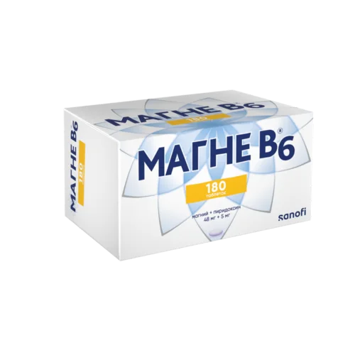 Магне B6® таблетки 48+5 мг 180 шт
