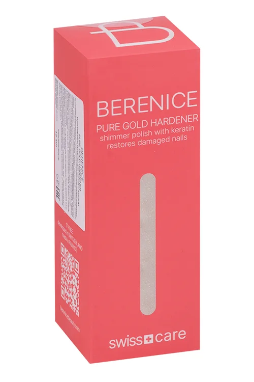 Средство Berenice Pure gold hardener укрепл для ногтей с золотом 15 мл