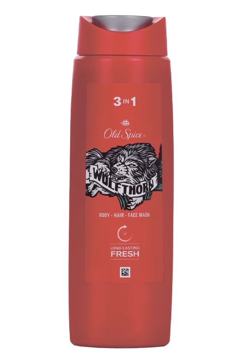 Гель для душа+шампунь OLD Spice 3 в 1 wolfthorn 250 мл