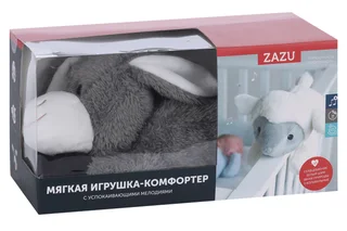 Игрушка-комфортер Zazu музыкальная мягкая ослик Дон