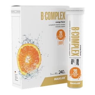 Комплекс витаминов и минералов Maxler B-Complex вкус апельсин 3 тубы по 20 шипучих шт