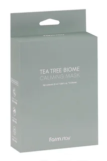 Маска Farmstay Tea Tree Biome Calming Mask ткан для лица интесив успок с чайным деревом 25 мл 10 шт