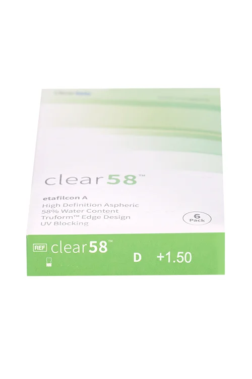Линзы Clearlab Clear58 контактные R 8,7 (диоптрия -1,50) 6 шт