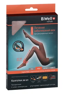 Колготки B Well компр MED 2 класс JW-321 р 4 натур