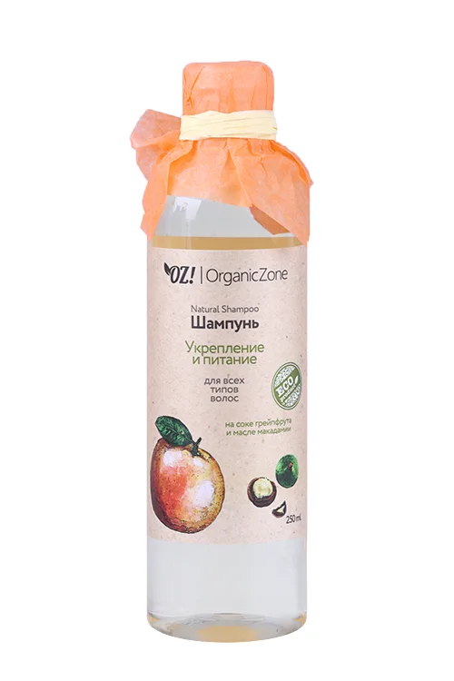 Шампунь OrganicZone Укрепление / питание для всех типов волос 250 мл