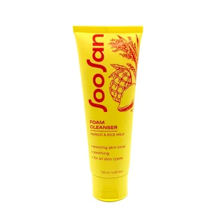 Soosan Foam Cleanser with Mango & Rice Milk Выравнивающая тон пенка с экстрактом манго и рисовым молочком 120 мл