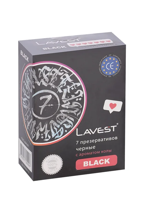 Презервативы Lavest с ароматом колы 7 шт