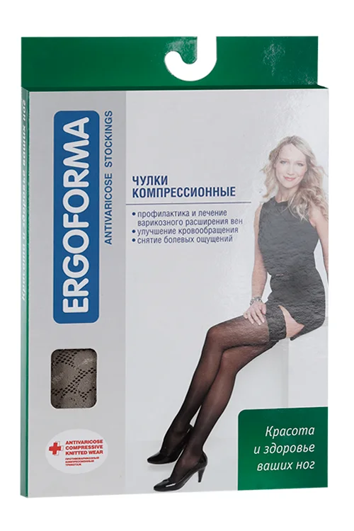 Чулки Ergoforma антиварикозн 1 класс компрессии 18-21 мм рт ст р 3 телесн