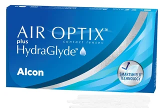 Линзы Алкон Air Optix plus HydraGlyde конт план замены (диоптрия -1,0) 3 шт