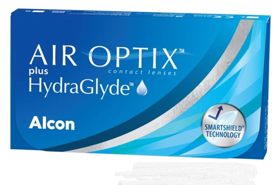 Линзы Алкон Air Optix plus HydraGlyde конт план замены (диоптрия -1,0) 3 шт