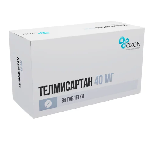 Телмисартан таблетки 40 мг 84 шт