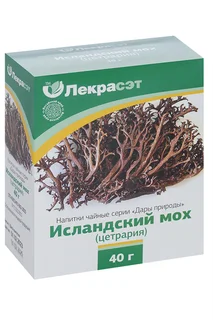 Напиток чайный Дары природы Мох исландский, 40 г