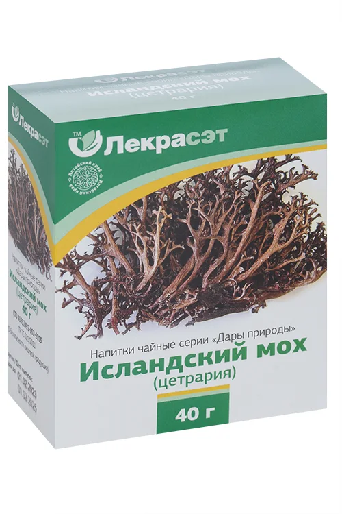 Напиток чайный Дары природы Мох исландский, 40 г