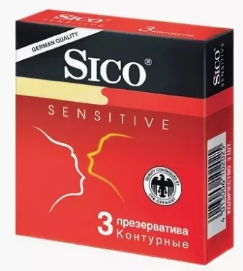 Сико презервативы Сенситив контурные 3 шт